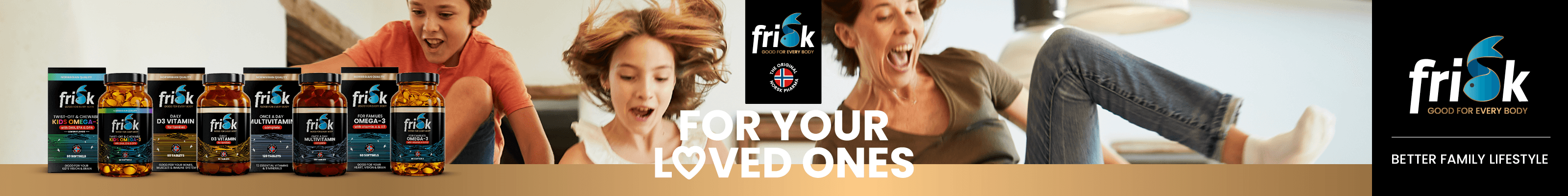 Frisk Original-serien bidrar til verdi for familier som ønsker høykvalitetsprodukter i store familievennlige forpakninger.   Frisk Original er utviklet med hele familien i tankene, og bidrar til at den yngste til den eldste drar nytte av kvaliteten som Frisk Original er kjent for.